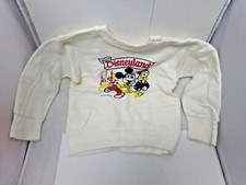 Vintage Disneyland Size 10 Children's Pullover White Sweater 022322DMT2