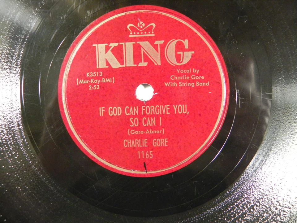 Charlie Gore – The Moon Won't Tell ~ 1953 King 1165 Country Rockabilly Bopper - Imagem 3 de 4