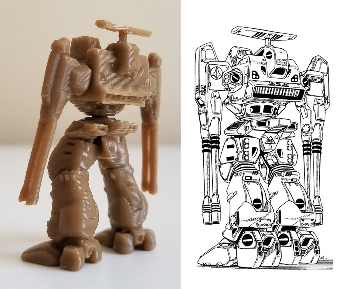 3D Printed Robotech RPG Tactics Radar X/Defender Destroid Macross