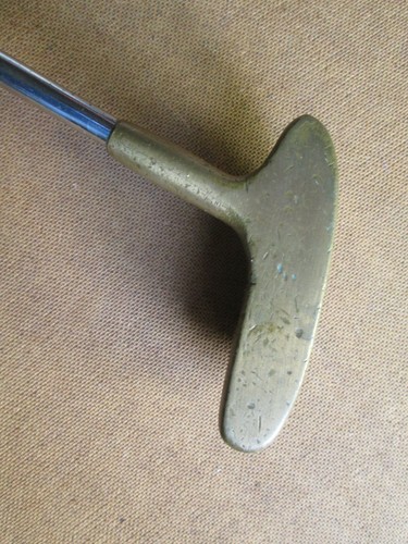 Rare Vintage Matzie USA Velvet Touch Marlin Brass & Hickory Mallet Putter - Picture 3 of 6