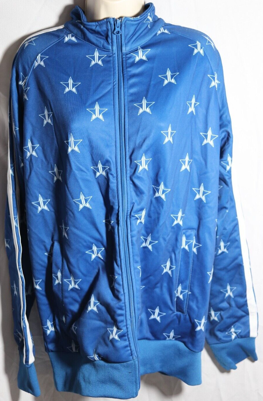 Women's Jeffree Star Blue Track Jacket Size XL Gem