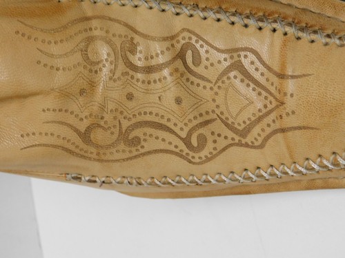 Pari Morgan SCHUH handgefertigt gestempelt Design weiches Leder Herren Größe 11 70er Vintage - Bild 4 von 19