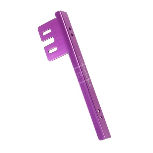 Front Universal Bumper License Plate Bracket Side Mount Relocator Holder Purple - Picture 5 of 8