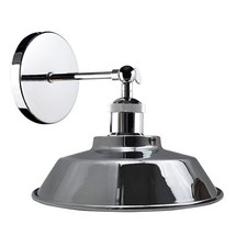 Retro Industrial  Chrome Wall Sconce Lamp Shade Adjustable Edison Wall Light