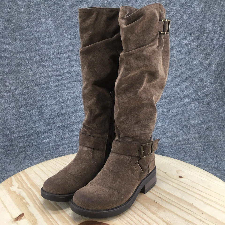 Carlos by Carlos Santana Mujer 6.5M-WC Sabina Alto Montar Marrón Hasta la Rodilla Cubano Foto 3 de 4