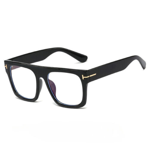 Oversize Eckig Anti Blaulicht Kurzsichtigkeit Brille Herren Damen Großes Gestell Brille - Bild 8 von 12