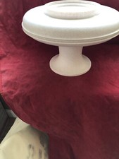 VINTAGE Tupperware Cake Pie Plastic Holder Pedestal 1532-5 1531-6 1533-5 4 pc.