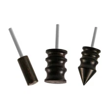 3pcs Leather Edge Burnisher Tools Pointed Tip Leather Burnishing Accessories