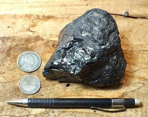 anthracite - hand/display specimen of metamorphic coal from Pennsylvania