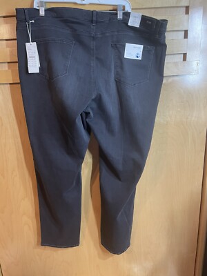 Brax Slim Fit Mary Jeans Women s Size 42 US  Gray Stretch Denim Button & Zip NWT