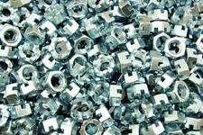 (100) Slotted Hex Castle Nuts 9/16-18 Thread Zinc Plated