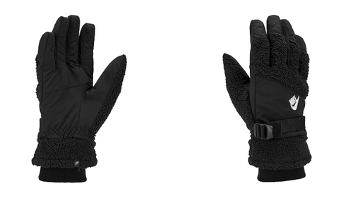 Nike Air Sportswear Sherpa Fleece Gloves Black - Picture 2 of 3