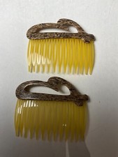 Vintage 1980 s Set of Hair Combs