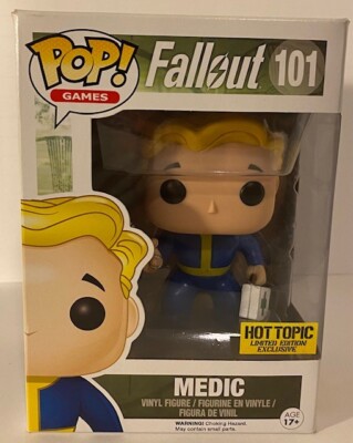Funko Pop 101 MEDIC Fallout HOT TOPIC LE Exclusive Pop! Games NEW