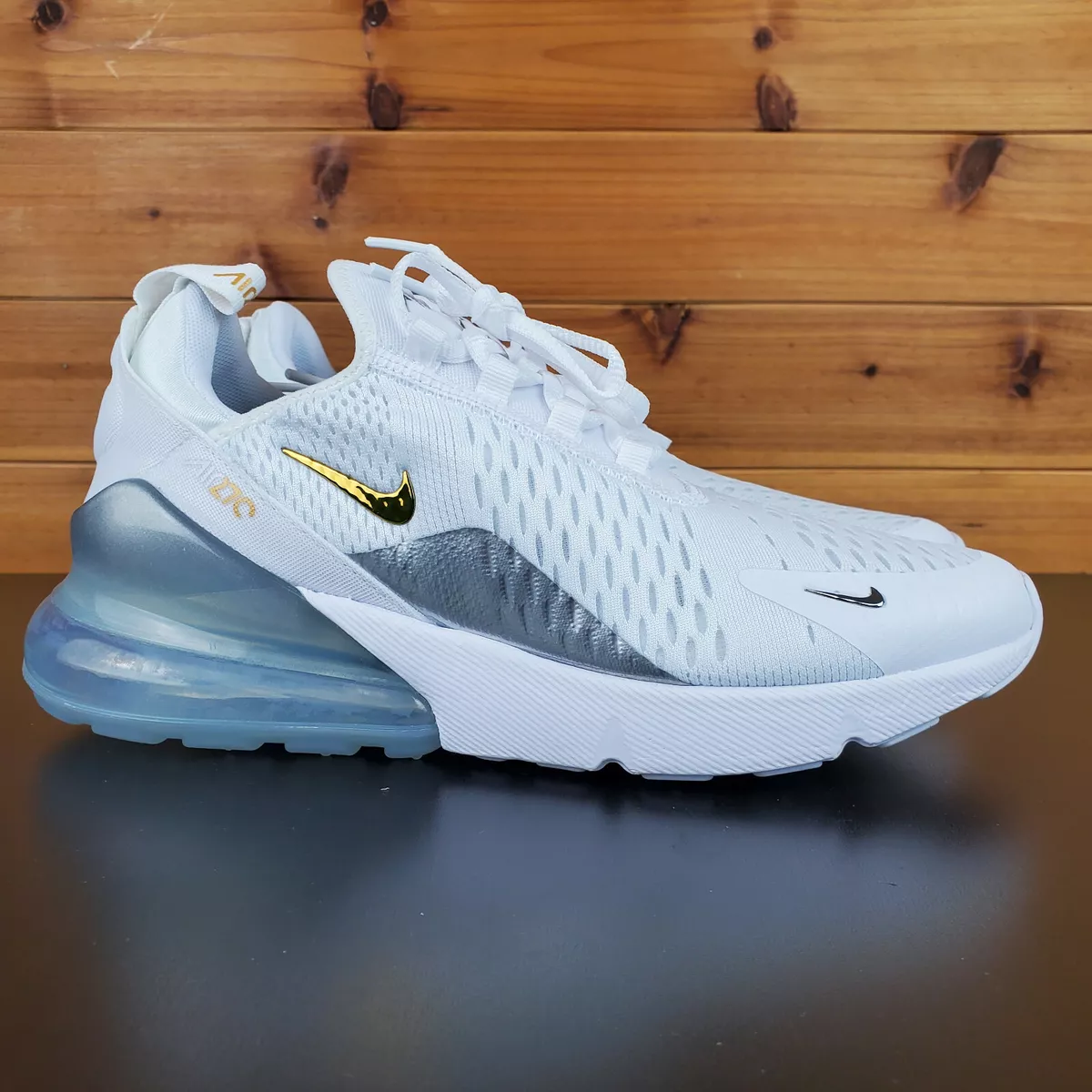 Nike Air Max 270 White Metallic Gold (Women's)