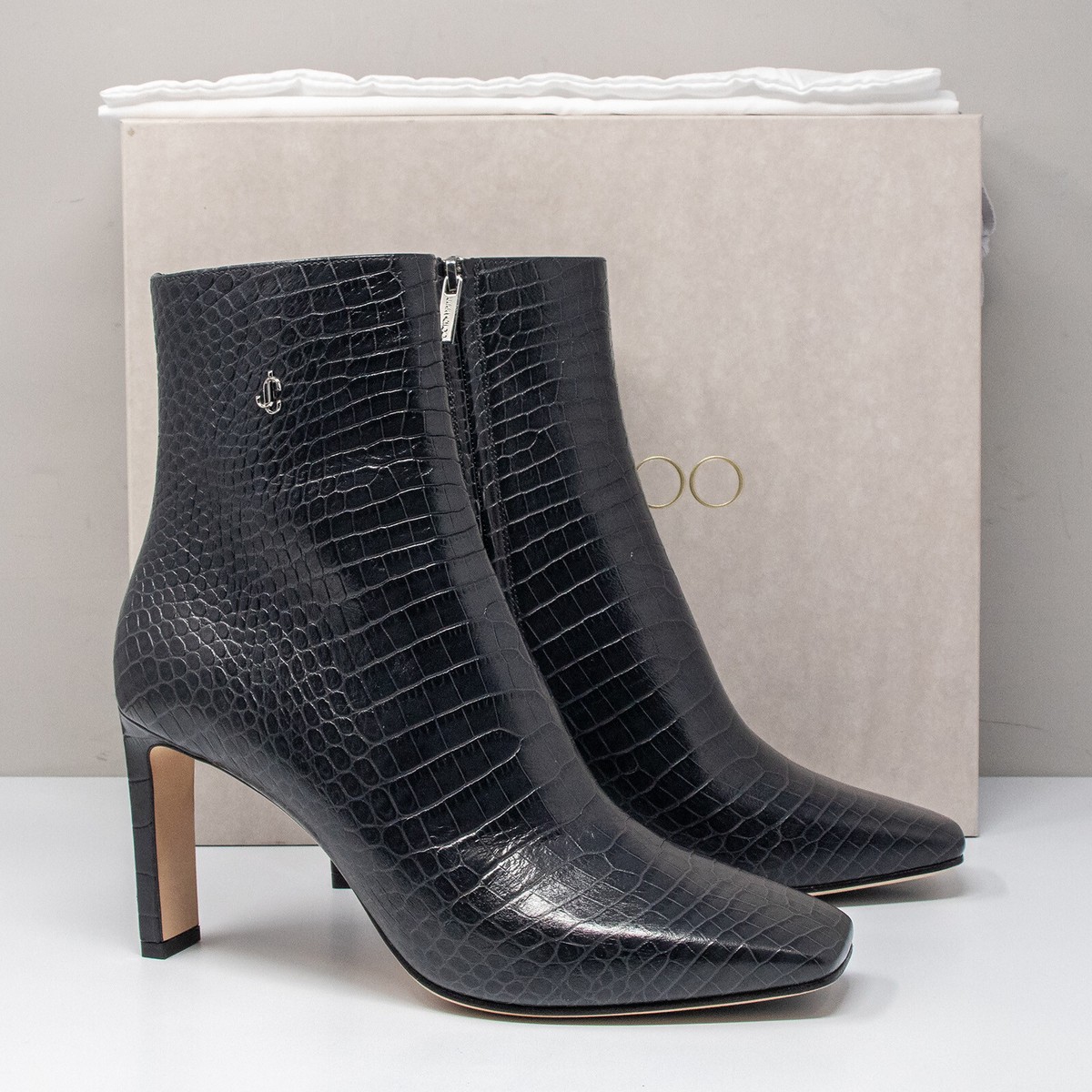 40 ファッション JIMMY CHOO MINORI カーフレザー アンクル ブーツ