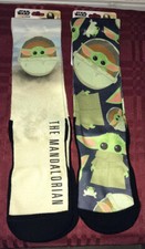 2X Disney Parks Star Wars Mandalorian Baby Yoda Socks Set Large/X-Large