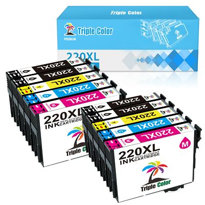 220XL Ink Cartridges Compatible for Epson WorkForce WF2630 XP-424 XP-420 WF-2750