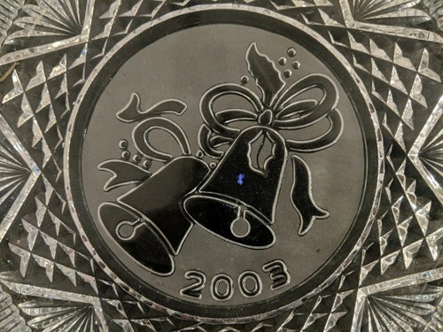 Christmas Decor PLATE Waterford Crystal "Songs of Christmas" Silver Bells 2003 - Picture 3 of 5