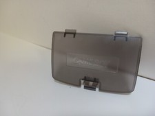 NEW CLEAR SMOKE BLACK Battery cover lid for the GBC Gameboy Color Console W/Logo