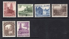M23000 Norfolk Island 1953 SG13/18 QEII: Definitives UMM, Cat &pound;32