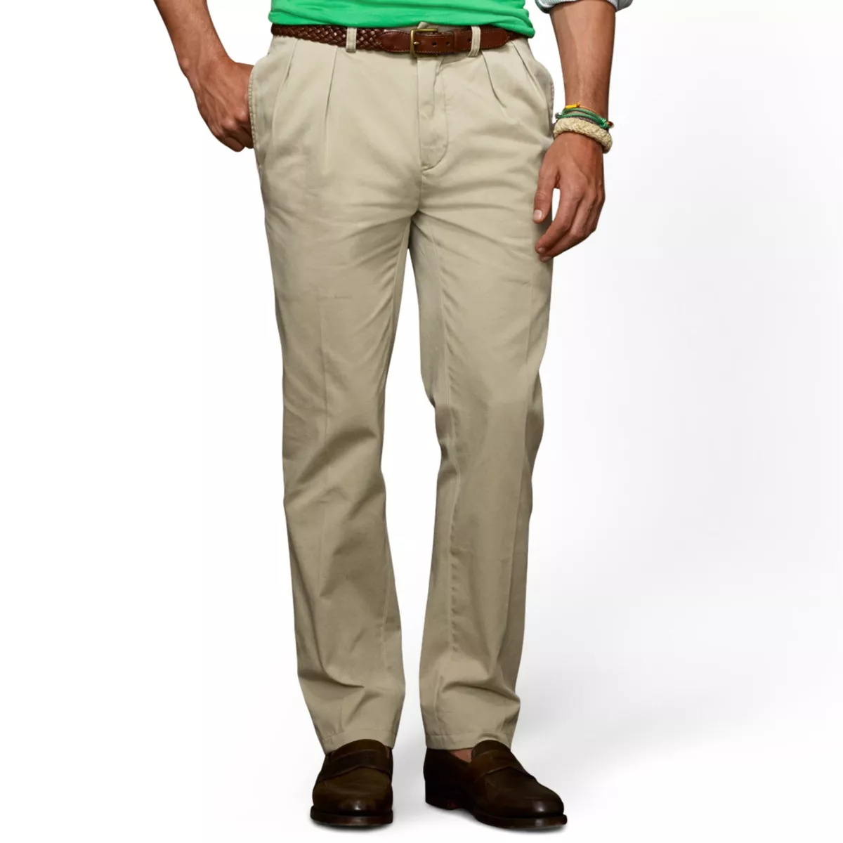 NEW Polo RALPH LAUREN Classic Pleated Preppy Chino Ethan Pant