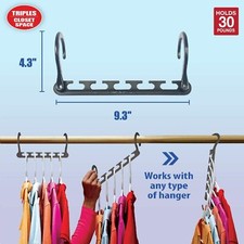 W-MAX 4QWF Space Saving Clothes Hanger Organizer Hanger
