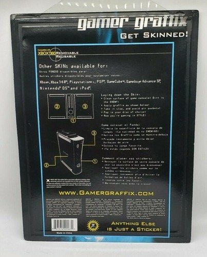 XBox 360 Gamer Graffix Get Skinned! XBox 360 Console NEW Fire Decal - Picture 2 of 2