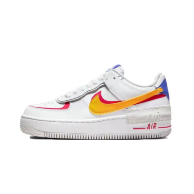 スニーカー Nike Air Force 1 Shadow White Coral Pink WMNS ss 20 2020 Nike Air Force 1 Shadow Trainers Summit White Pink Quartz