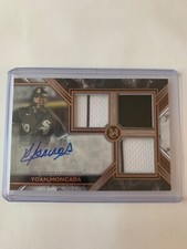 2022 MUSEUM COLLECTION GOLD TRIPLE RELIC AUTO #YM YOAN MONCADA WHITE SOX /25 SSP