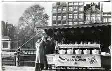 Netherlands Amsterdam - Haringkar Fresh Smoked Herring  Kiosk van Leer postcard