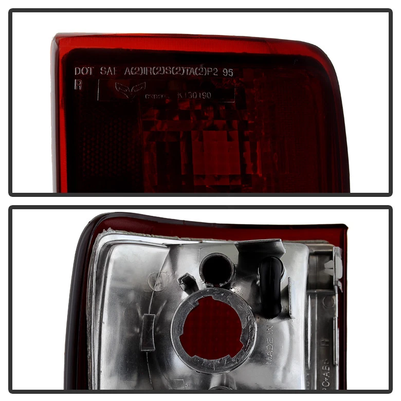 Black Tinted 1995-2005 Chevy Blazer GMC Jimmy Tail Lights Brake Lamps Left+Right - Image 4 of 4