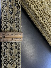 10 yards Golden Crochet lace trim metallic star shape 2