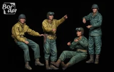 Border Model 1/35 US Tank Crews (4 resin figures)