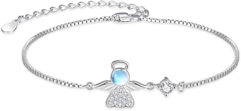 Palpitate Guardian Angel Bracelets for Women Girls 925 Sterling Silver