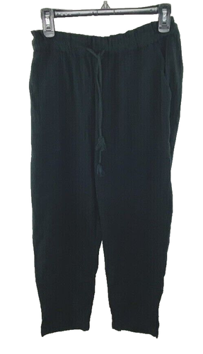 Madewell Women's $70 Lightestspun Beach Cover Up Pants Black Size XS MD371 - 第 4/7 張圖片