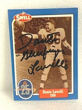 Dante Lavelli - Autographed Signed 1988 Swell Hall of Fame Football Card #67 A02
