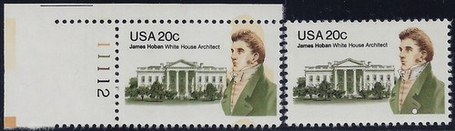 1936- 20c "Huge" Tan Color Shift Error / EFO Pl# Single "James Hogan" Mint NH