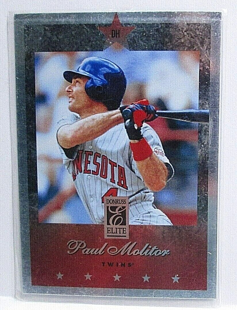 1997 Donruss Elite PAUL MOLITOR - Twins #34