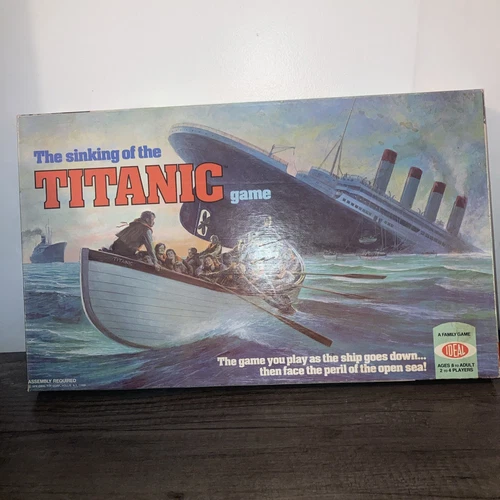 Vintage 1976 The Sinking Of The Titanic Board Game IDEAL TOYS Complete RARE