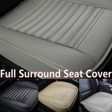 Car Front Full Surround Seat Cover Breathable PU Leather Pad Mat Chair Cushion