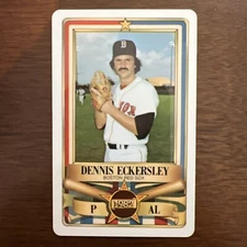 1982 Perma-Graphics Credit Card #43 Dennis Eckersley