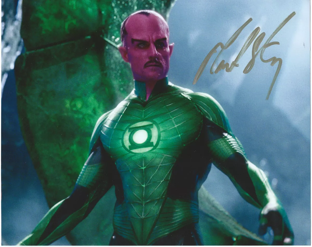 Green Lantern MARK STRONG Signed Sinestro 8x10 Photo | eBay