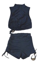 Black 2 Piece Short Set Size S