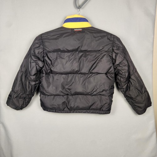 Vintage Nautica Competition Jacket Mens Medium Reversible Down Puffer 90s - Picture 8 of 19