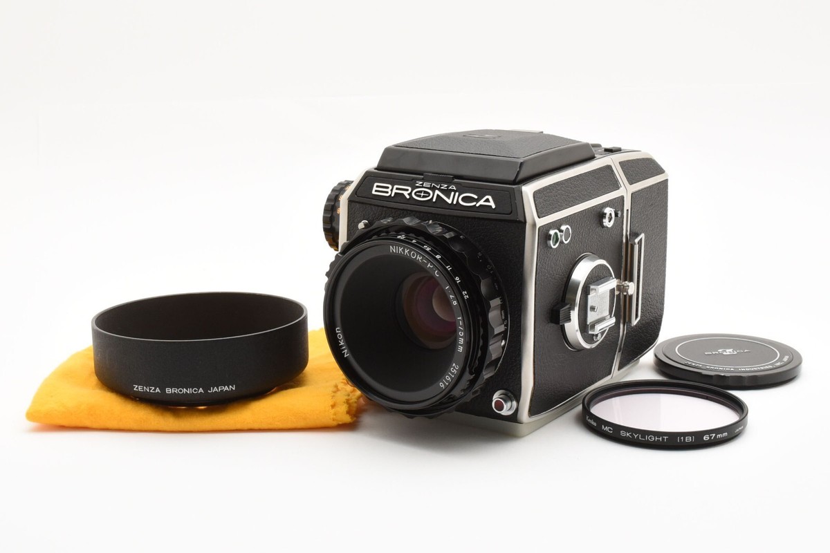 Zenza Bronica EC + Nikkor PC 75mm f/2.8 Lens [ TOP MINT w