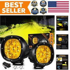 Exceptional 90w 4-inch Amber Led Off-road Lights - Electromagnetic Resistance