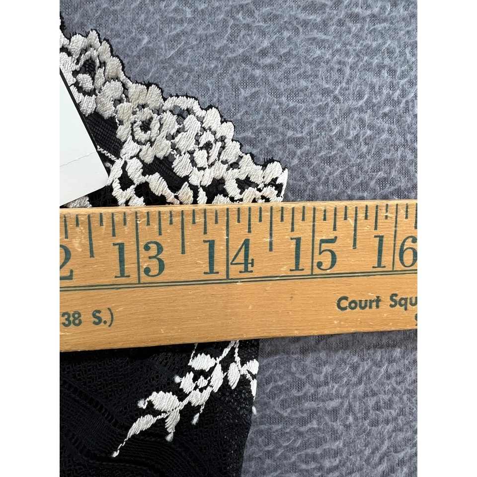 Vestido camisola Wacoal para mujer M abrazo encaje negro sin cordones quimise Foto 3 de 4