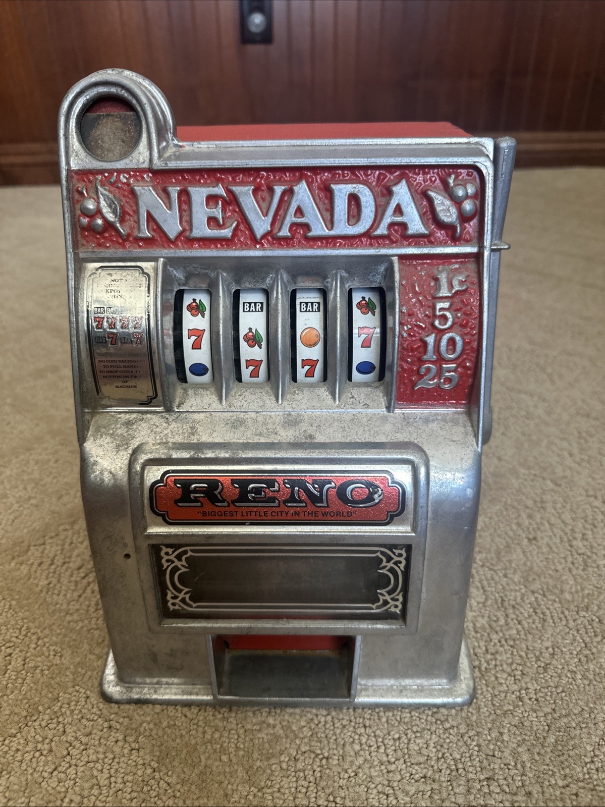 vintage working mini slot machine 