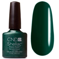 CND Shellac UV Gel Polish 0.25 oz NIB Serene Green